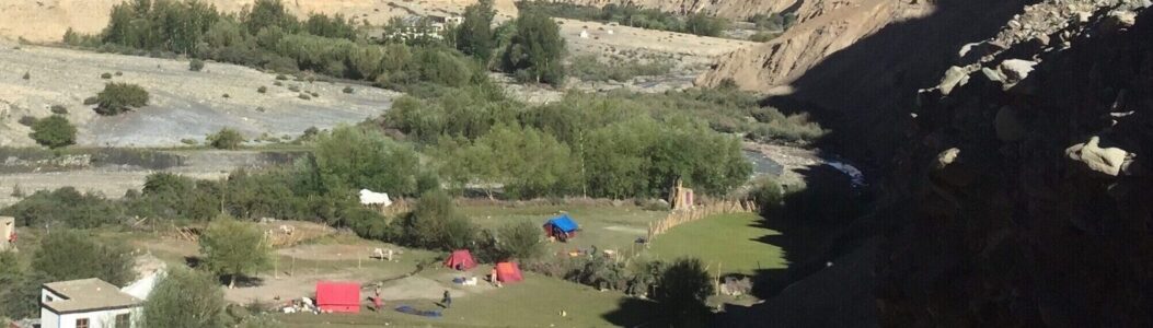 Beautiful campsite in Markha Village with which the valley is named after.