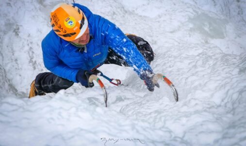 Ice climbing in ladakh