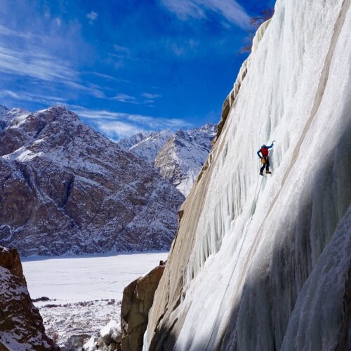 Ice climbing Ladakh
